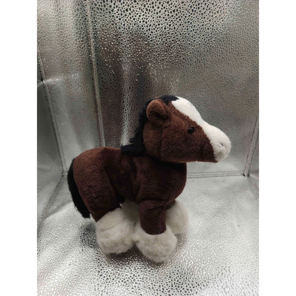 GANZ Webkinz Clydesdale Horse 9" Plush Toy Stuffed Animal HM139